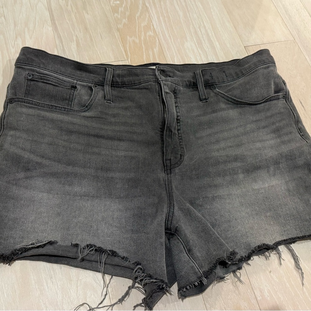 Madewell Charcoal Jean Shorts